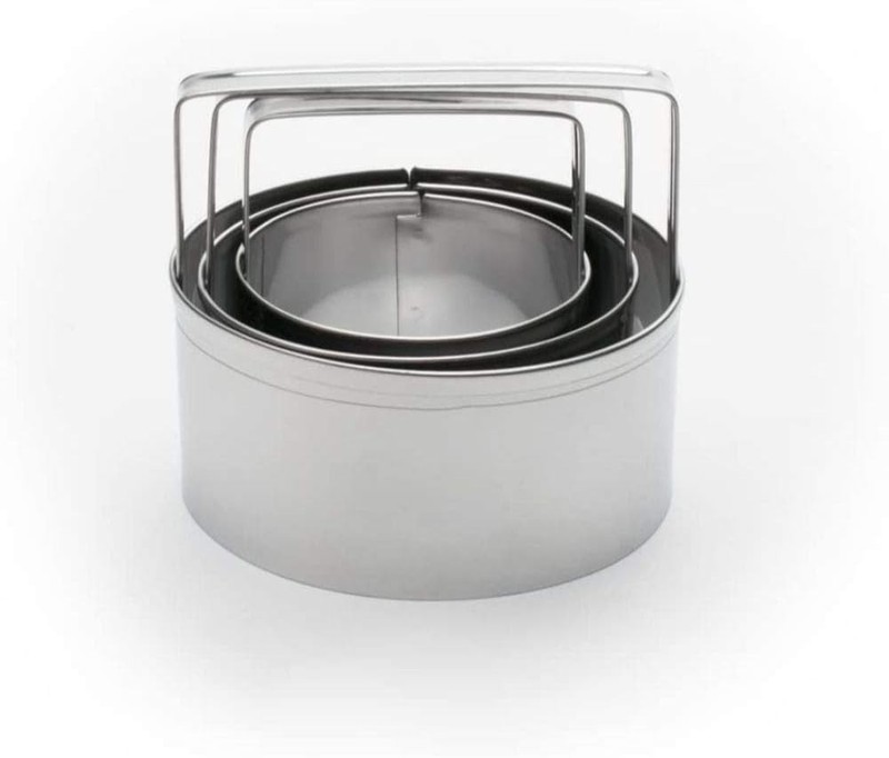 Effortless Baking with 3-Piece Biscuit Cutter Set - Stainless Steel Elegance gallery