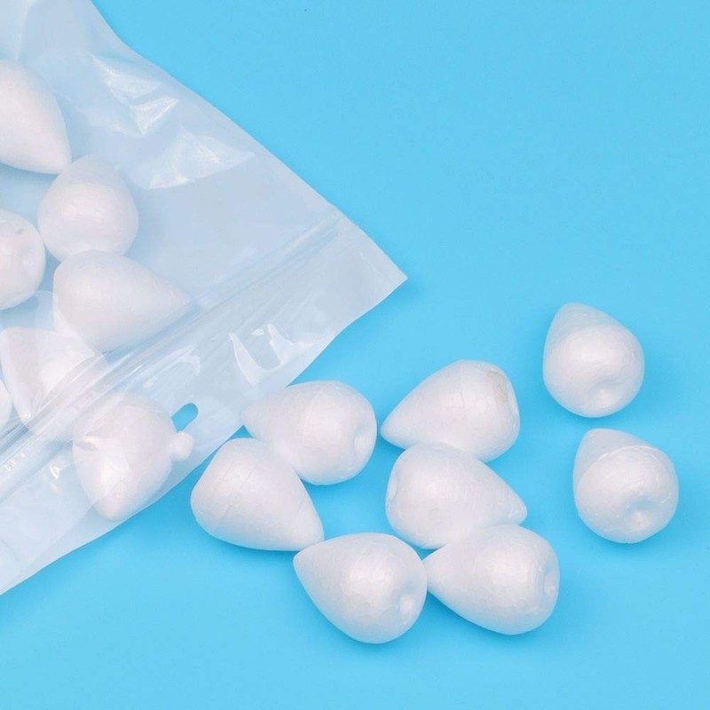 Fondant Flower Forming Holders Oval Foam Modeling Support 2x2.5cm 80 PCS gallery