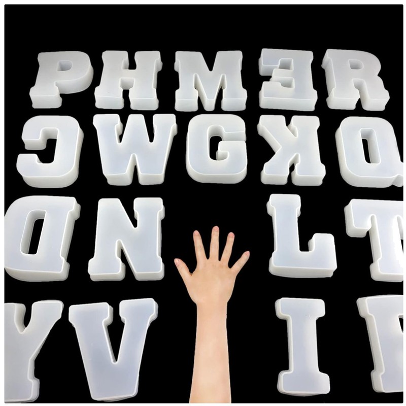 26 Letters Silicone Mold – Ideal for Resin and Soap Making