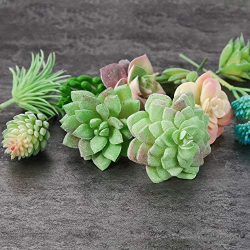 15 Pcs Artificial Succulent Plants Green Unpotted Faux Flower Succulents 15Pcs gallery