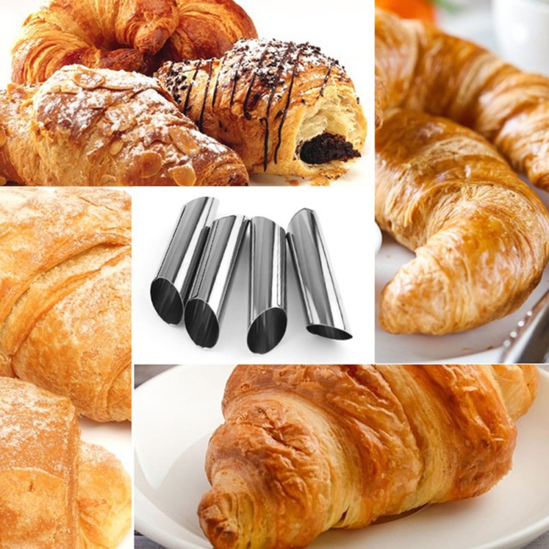 3 PCS Stainless Steel Cannoli Tubes Mold Molds Shells for Stuffing