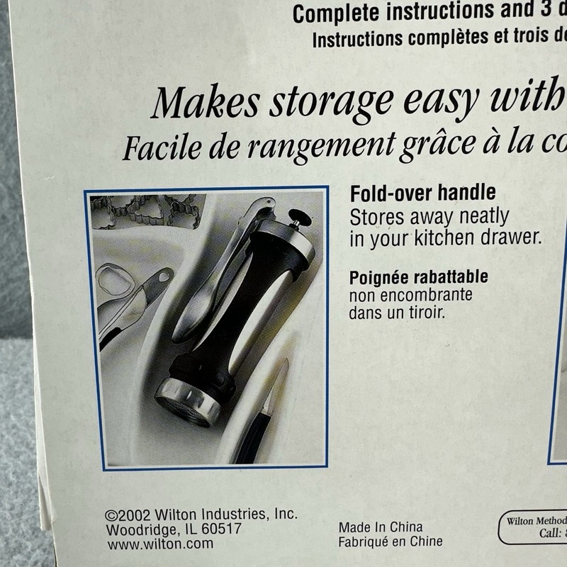 Wilton Cookie Pro Ultra Stainless Steel Aluminum Manual Press 2104-4010 NOS gallery