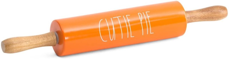 Rae Dunn-Bake Baker Kitchen Rolling Pin Cutie Pie Orange NEW