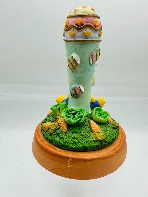 Easter Bunny Terracotta Cookie Stamper 4.5" Clay Dough Press Baking Tool Mold gallery
