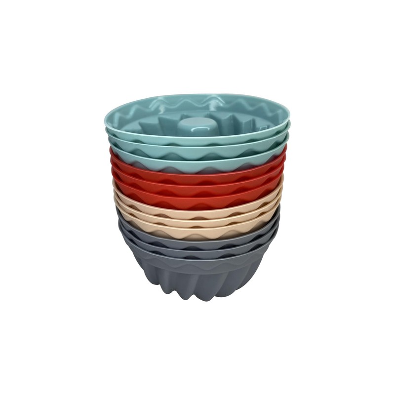 FCAIBEAR 12 Pcs Moldes para Mini Gelatina-Bakeable mini, Mixed colors