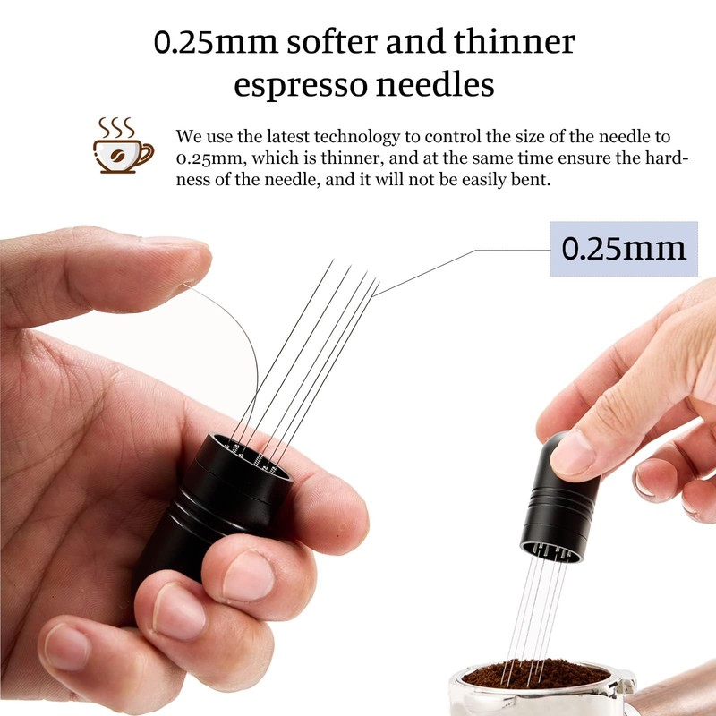 IKAPE 51mm Espresso Tamper Kit 4 in 1 Black, Complete Portafilter 51MM, Black gallery