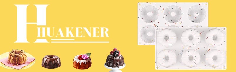 2 Pcs Mini Fluted Cake Pan, 6-Cavity Fluted Tube Cake Pan, Non-stick Silicone gallery