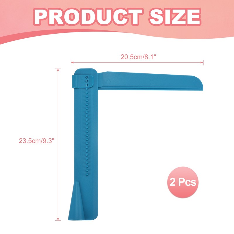 2 Pcs Adjustable Cake Scraper, Adjustable Cake Smoother Fondant Tools, Dark Blue gallery