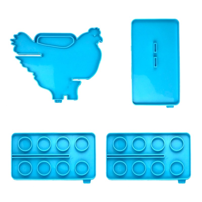 Egg Holder Tray Silicone Resin Molds 8 Cups Egg Storage Rack Molds for Resin gallery