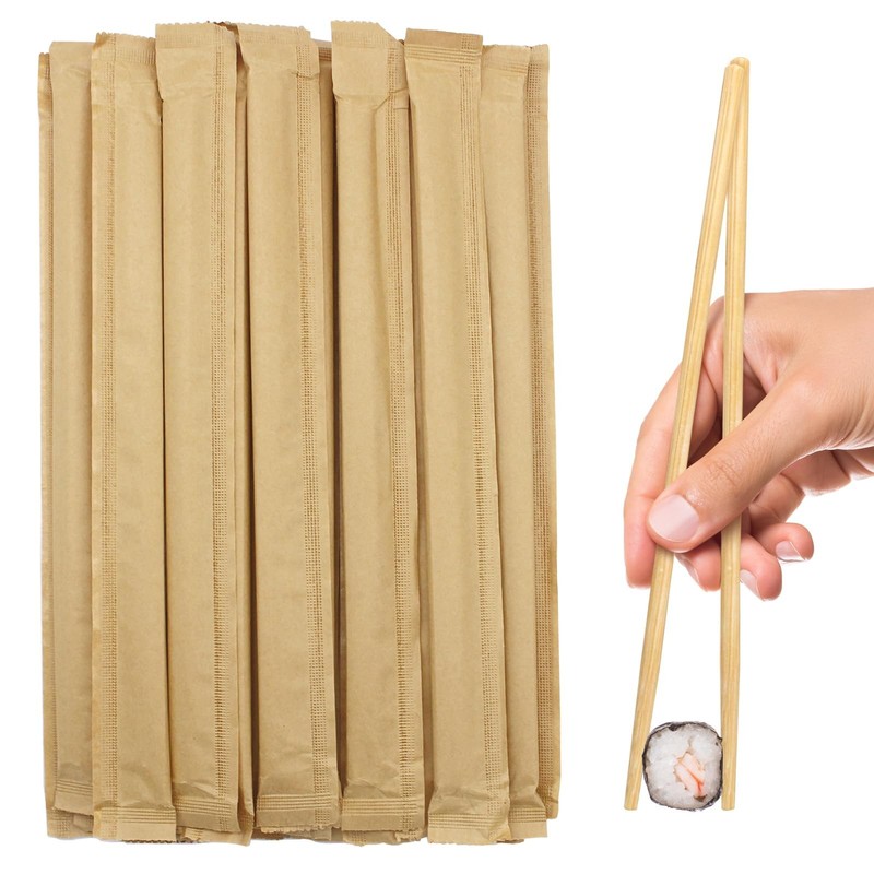 Disposable Bamboo Chopsticks Japanese Chopsticks,9.25” Long Disposable