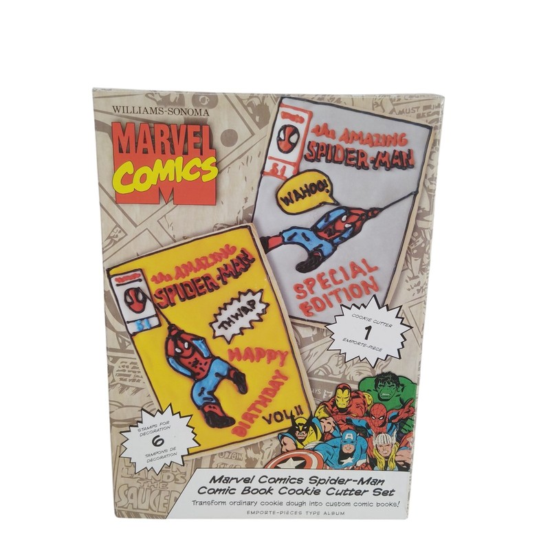 Williams Sonoma Marvel Comics Spider-Man Cookie Cutters 6pc. Set gallery