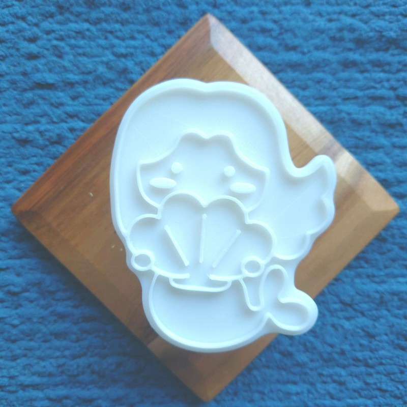 The Little Mermaid Cookie Cutter / Cookie Stamp / Home baking gallery