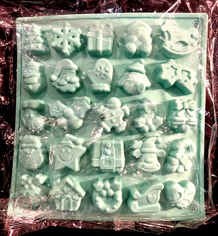 Christmas Gummy Candy Silicone Molds Reusable Set 50 Candies