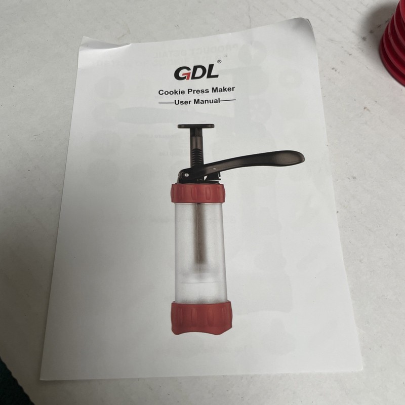 GDL Cookie Press - 13 Molds 10 Tubes BPA Free Dishwasher Safe - Complete gallery