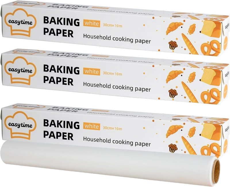Parchment Paper for Baking, Parchment Paper Rolls 12in x 98ft, 3 Rolls of