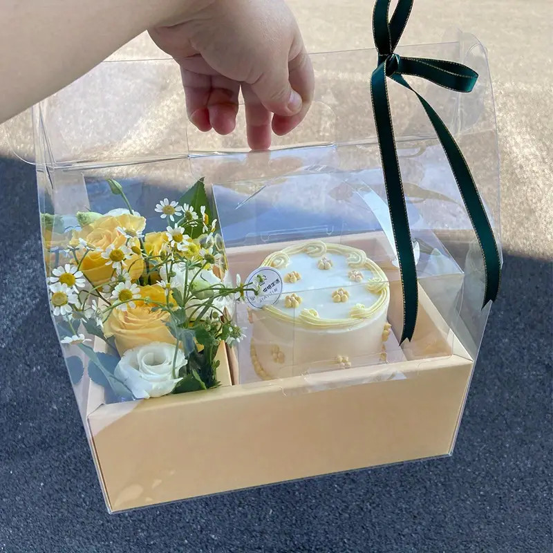 [Pink]Flower Cake Gift Box (Box Only), Valentine's Day Gift gallery