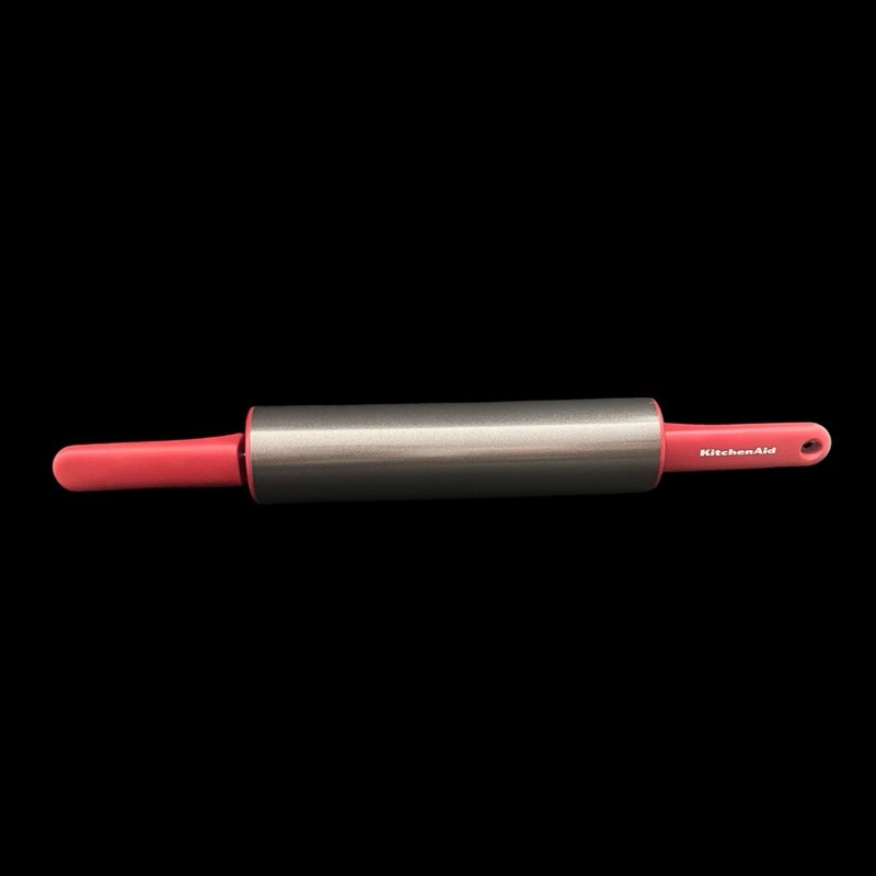KitchenAid Nonstick Rolling Pin Red Handles 17” Baking Dough Roller NEW