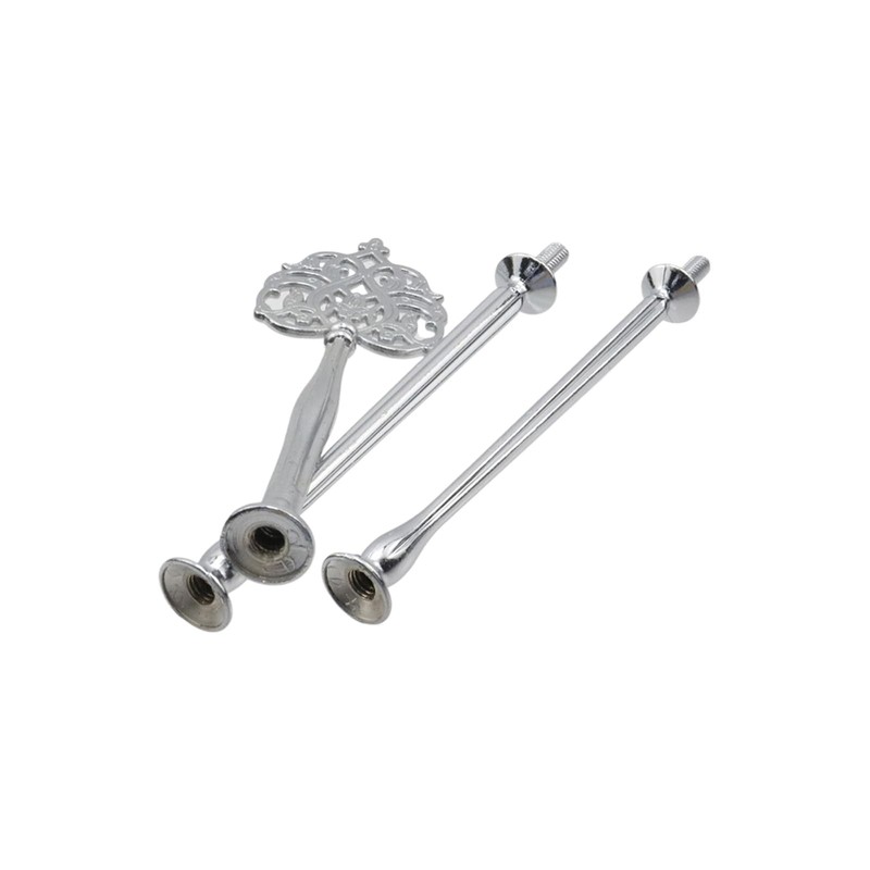 4 Set Cake Stand Hardware Kit Leaf Shape 3 Tiered Tray Hardware Fittings for ... gallery