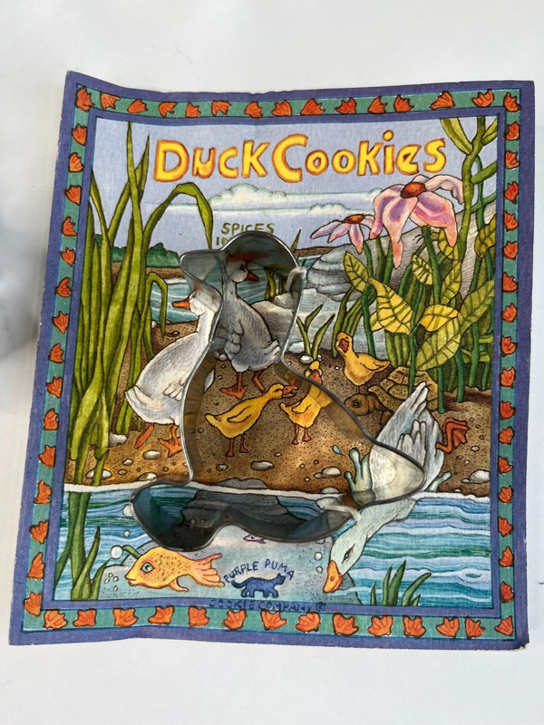 Ann Clark Cookie Cutters w/ Handle (3) Moose (1) Bear (1) Duck Recipes Lot of 5 gallery