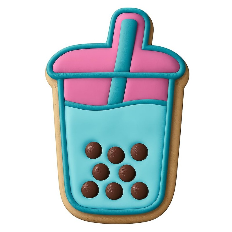 Tall Bubble Tea Cookie Cutter & Stamp, Fondant & Clay - 3x4 gallery