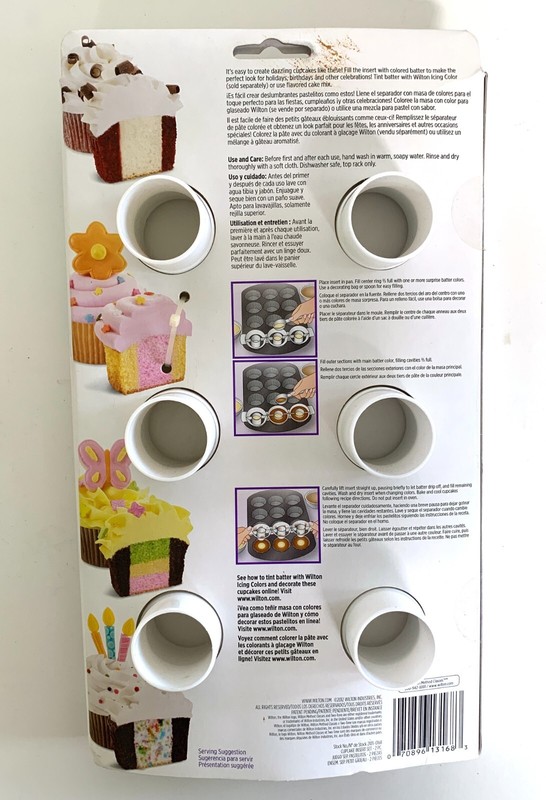Wilton TWO-TONE CUPCAKE INSERT SET 2105-0168 Bake Multicolor Cupcakes gallery