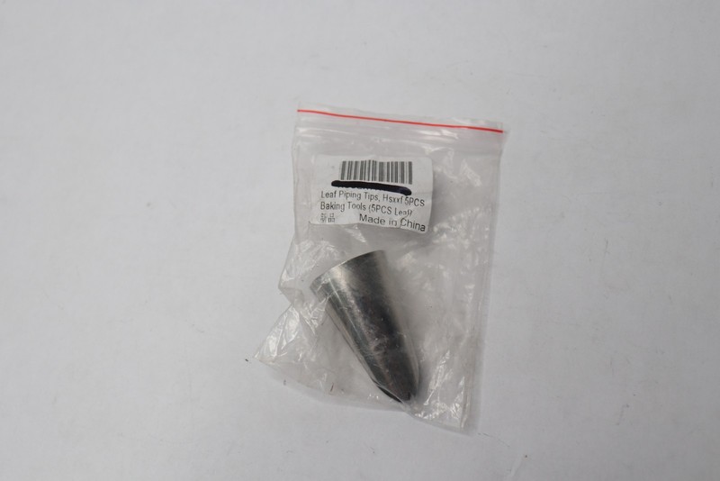 (5-Pk) Leaf Piping Icing Nozzles Stainless Steel Silver HSXXF