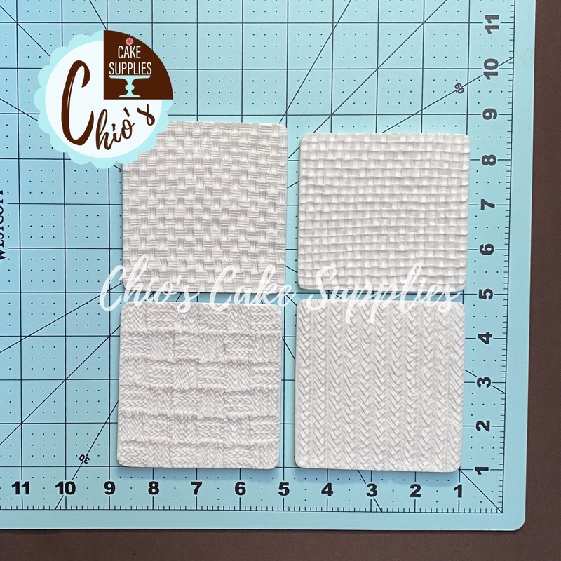 Fabric / Cloth/ Knitting Fondant Texture Silicone Mats gallery