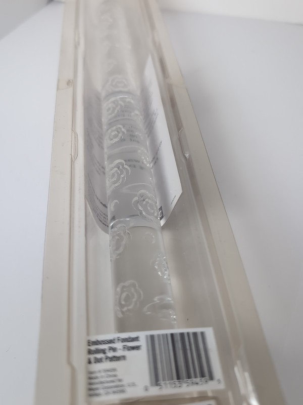 Cake Boss Flower & Dot Embossed Fondant Rolling Pin Decorating Tool 13" Sealed gallery