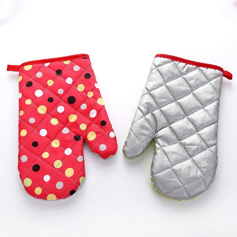 Oven Mitt Heat Resistant Glove Cotton Microwave Oven Glove Non-slip Terylene gallery
