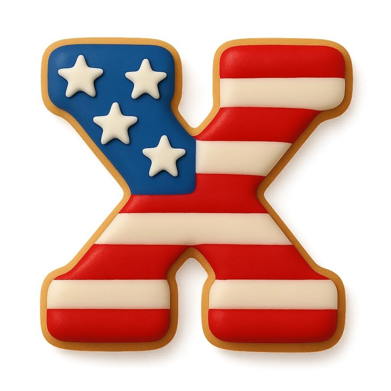 3 inches Varsity Letters Cookie Cutter for Baking & Fondant Clay Gifts - X gallery