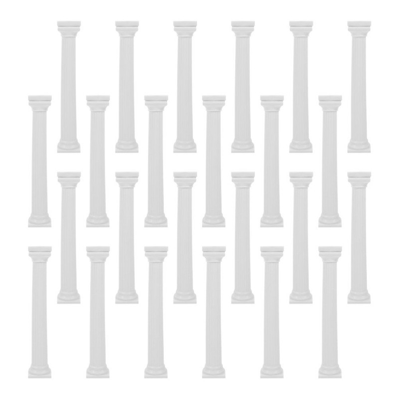 24PCS Cake Pillars: Roman Column Cake Pillars Multi Layer Dowel Rods gallery