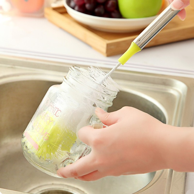 Small Bottle Brush Waterbottle Brushes for Cleaning Baby Bottles Scrub gallery