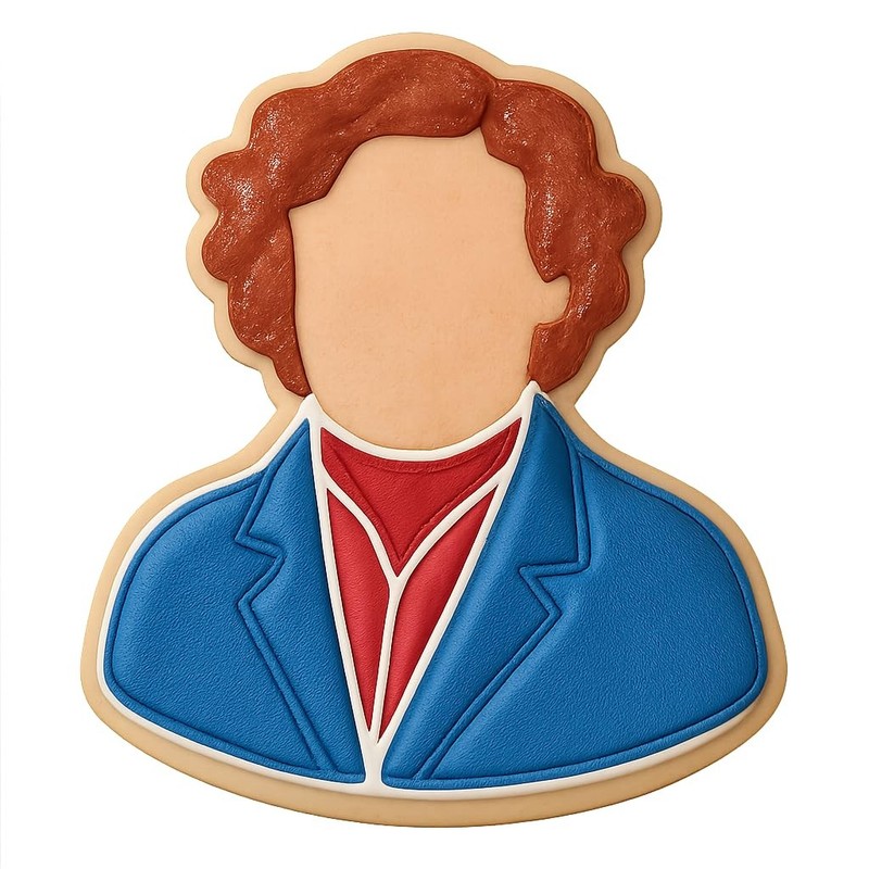 Literary Fiction Favorite Cookie Cutter & Stamp, Fondant & Clay – 3.2×4