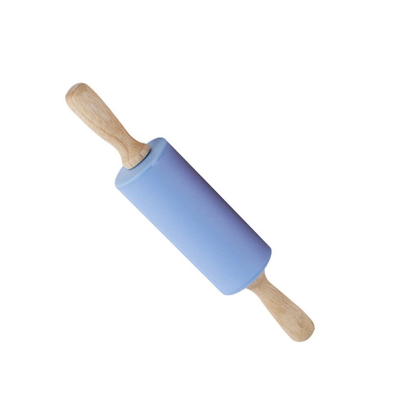 Bread Roller Kids Kitchen Rolling Pin Non Stick Mini Wooden Toy Dumpling