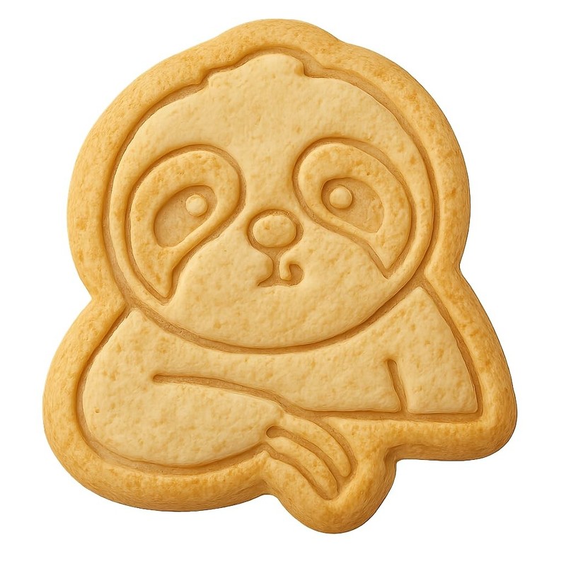 Curious Sloth Cookie Cutter & Stamp - 4x3.8 Fun Kitchen Baking gallery