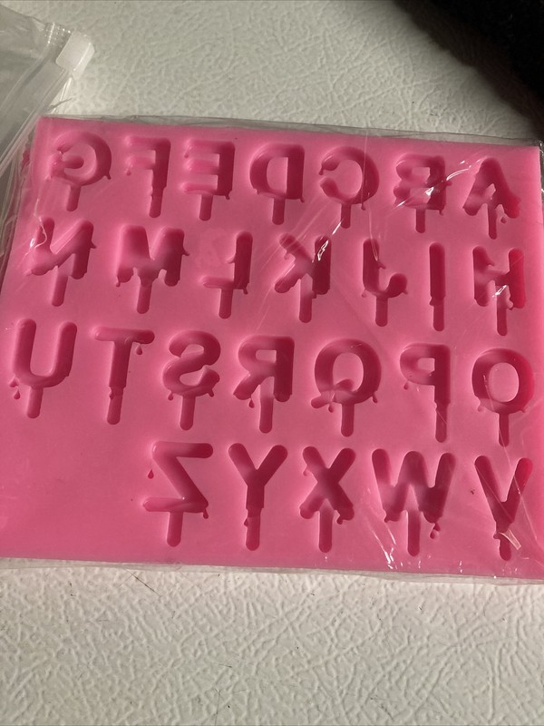 Letter and Number Molds 3 pack. cake pops, baking, resin.