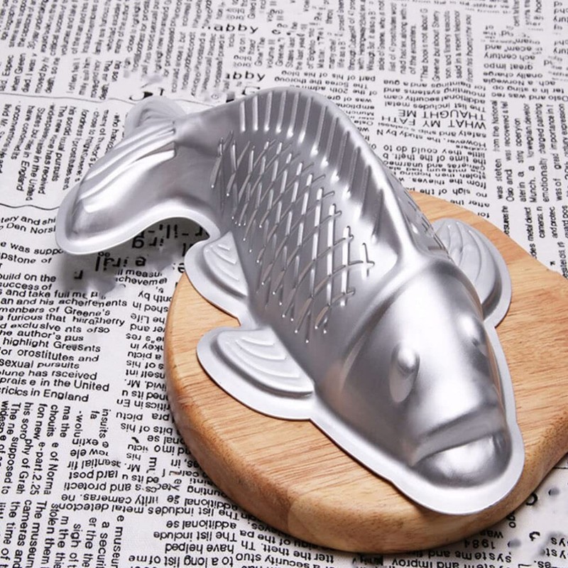 2 PCS Aluminum Fish Shape Baking Mold Cake Jelly Chocolate DIY Tool Dessert gallery