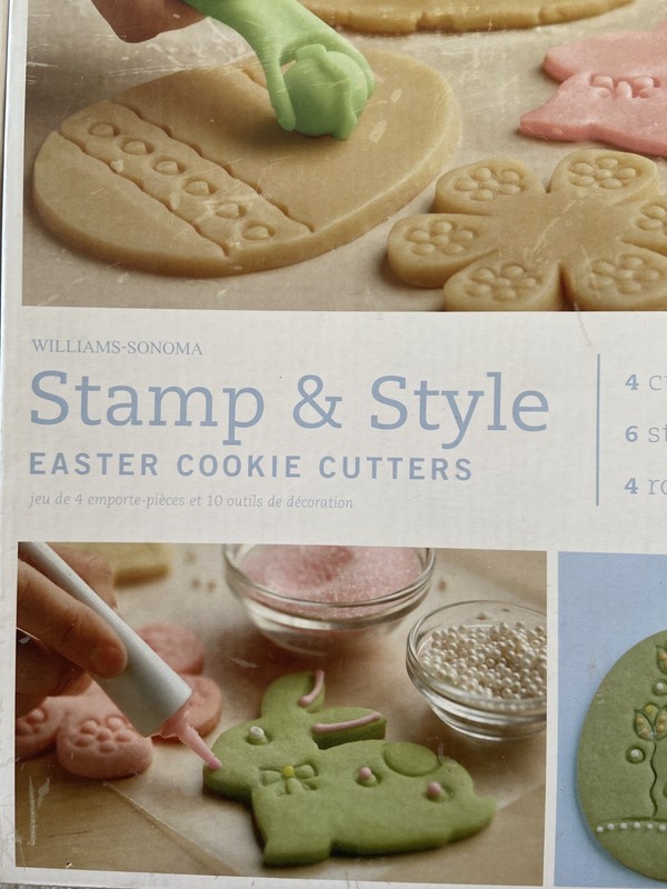 Easter Cookie Cutters Williams Sonoma Stamp & Style - New in open box gallery