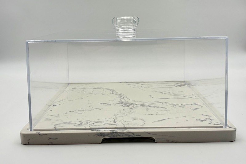 11 Inch Square White Marble Cake Stand gallery