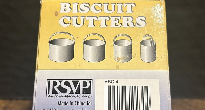 RSVP Set Of 4 Round Biscuit Cookie Cutters Stainless Steel - Fast Free Shipping gallery
