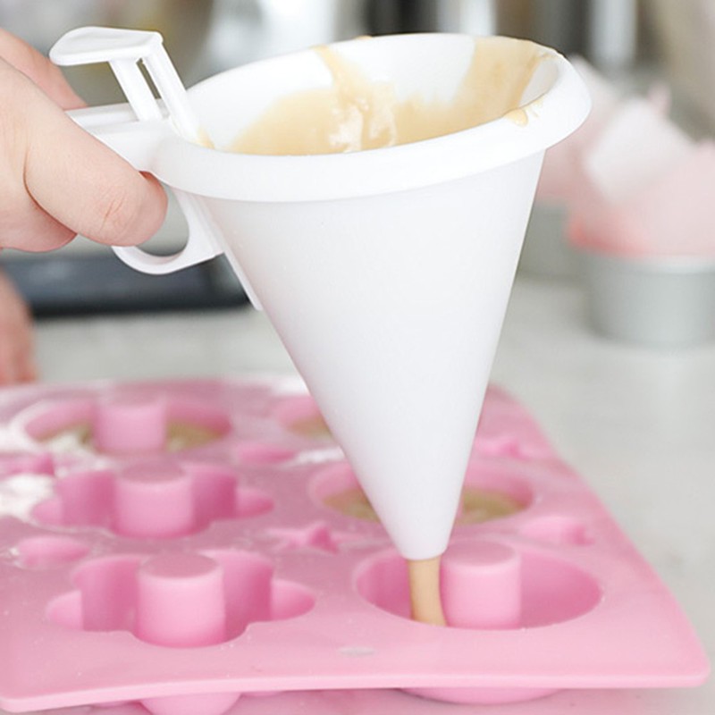 Cake Dispenser Funnel White Baking Funnel for Cake and Chocolate Decorating gallery