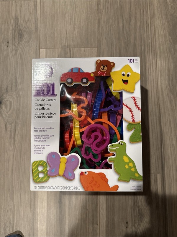 NIB Wilton 101 Plastic Cookie Cutters Fun Shapes Letters Numbers Animals Holiday