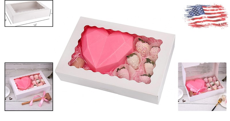 30 Durable Bakery Boxes with Window, Ideal for Elegant Pastry Presentation gallery