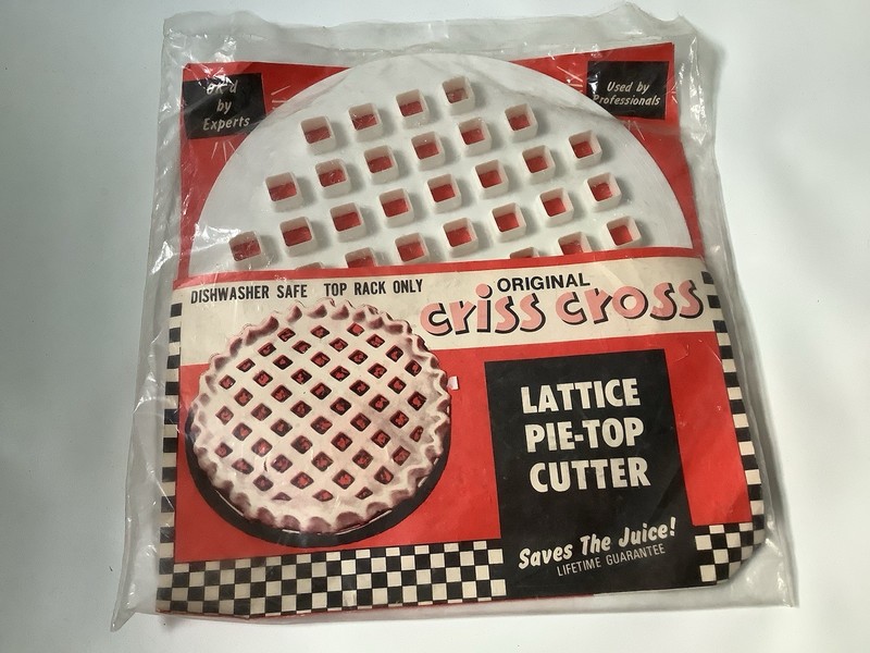 VINTAGE Original Criss Cross Lattice Pie Top Cutter Baking Tool MADE IN USA