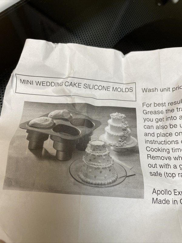 NEW Silicone Mini 3 Tiered Cake Mold Holiday Wedding Favors gallery