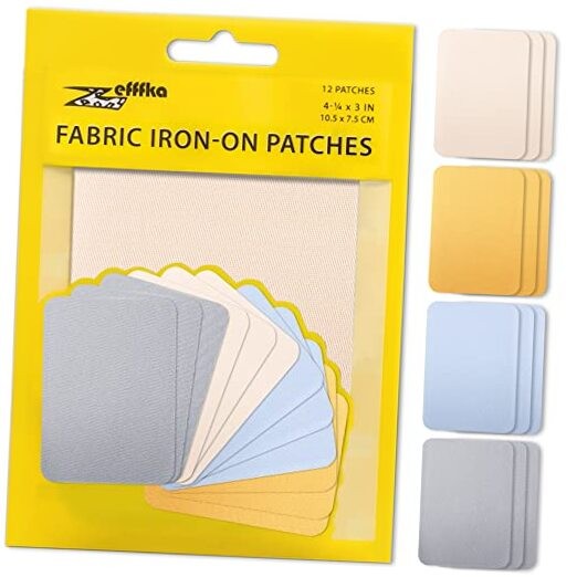 Tranquil Hues Fabric Iron-On Patches – Strongest Glue – 1-Pack