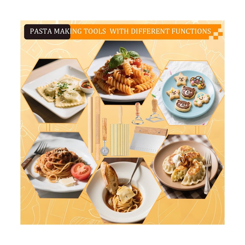 Pasta Making Tools, 10 PCS Pasta Making Kit with 1 Ravioli Make... USA FAST SHIP gallery
