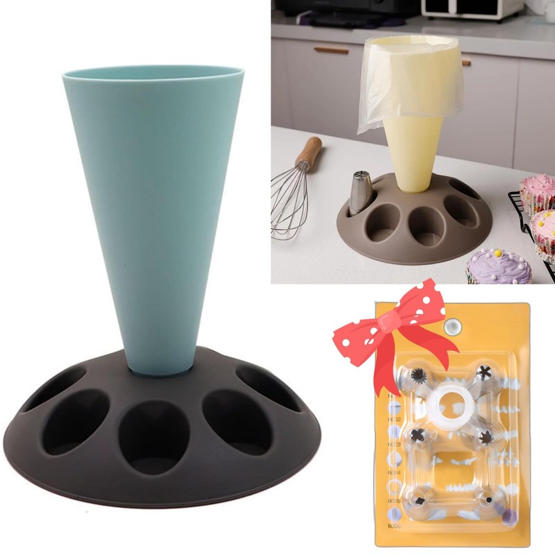 Piping Bag Holder Stand for Filling, Pastry Bag Holder Stand, Decorating Bag …