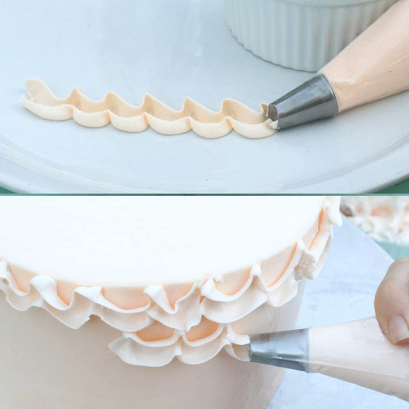 Chrysanthemum Pastry Tips,Rose Flower Piping Tips Set,Tulip Frosting Tips But... gallery