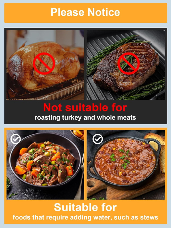 Electric Roaster Liners, 10 Count Disposable Roaster Liners, Fits 16, 18, 22 Qua gallery
